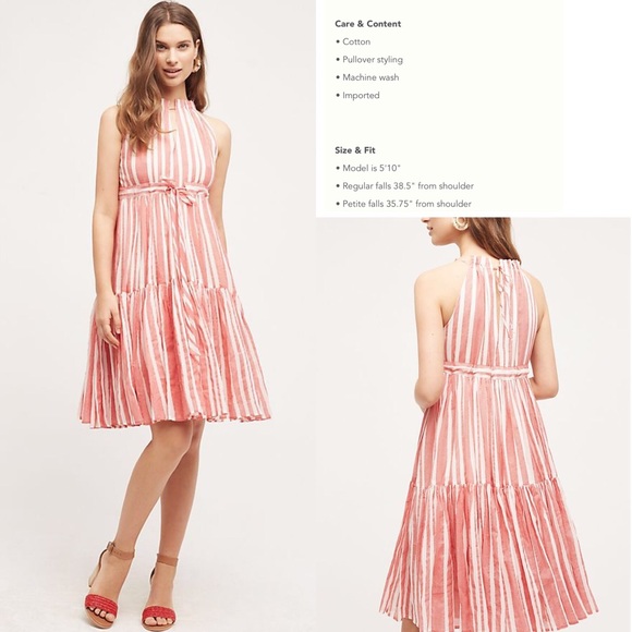 Daylily Stripe Dress by Eva Franco, S, NWT - Picture 1 of 4